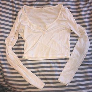 White long sleeve top- from garage